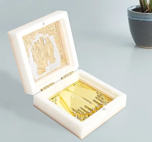 Ram Darbar Prayer Box- Golden